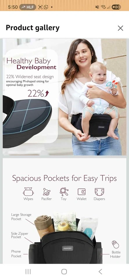 Toddler Carrier L MOMCOZY - photo 4