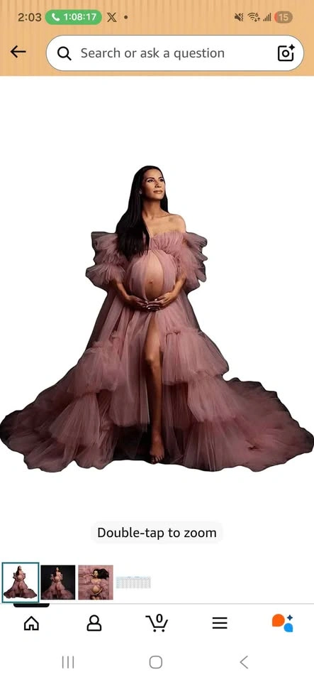 Maternity Dress Tulle S Pink - photo 4