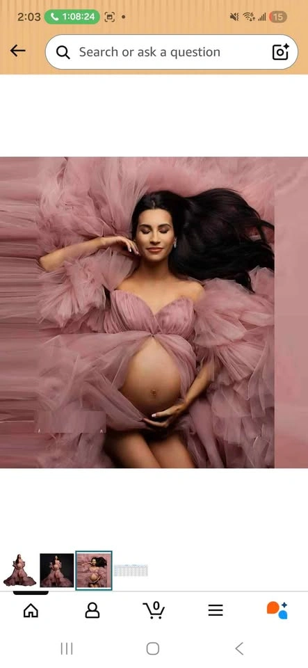Maternity Dress Tulle S Pink - photo 5