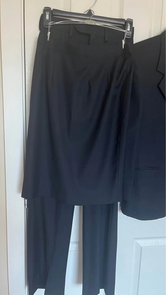 Women's Work Suit Set - Navy - 3 Pieces - Size Small - photo 5
