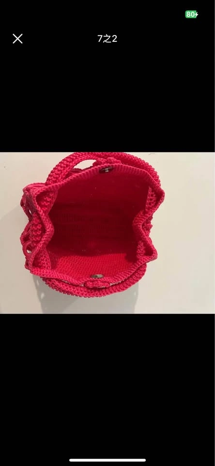 Hand-knitted/crocheted purse, unique style, multiple colours - photo 2