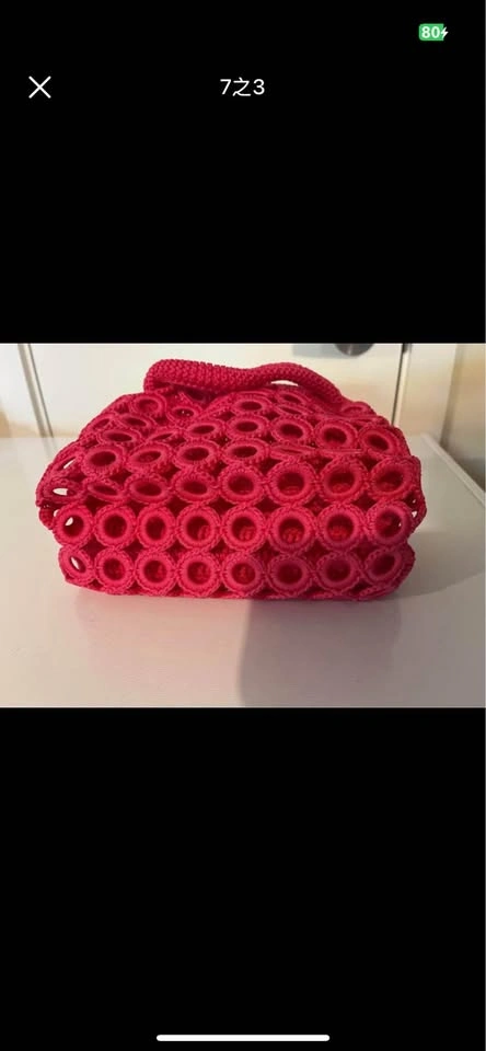 Hand-knitted/crocheted purse, unique style, multiple colours - photo 3