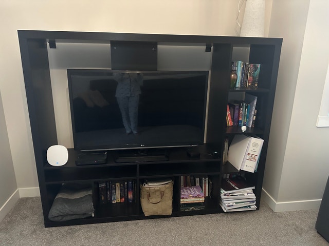 IKEA TV and Book Stand - Black