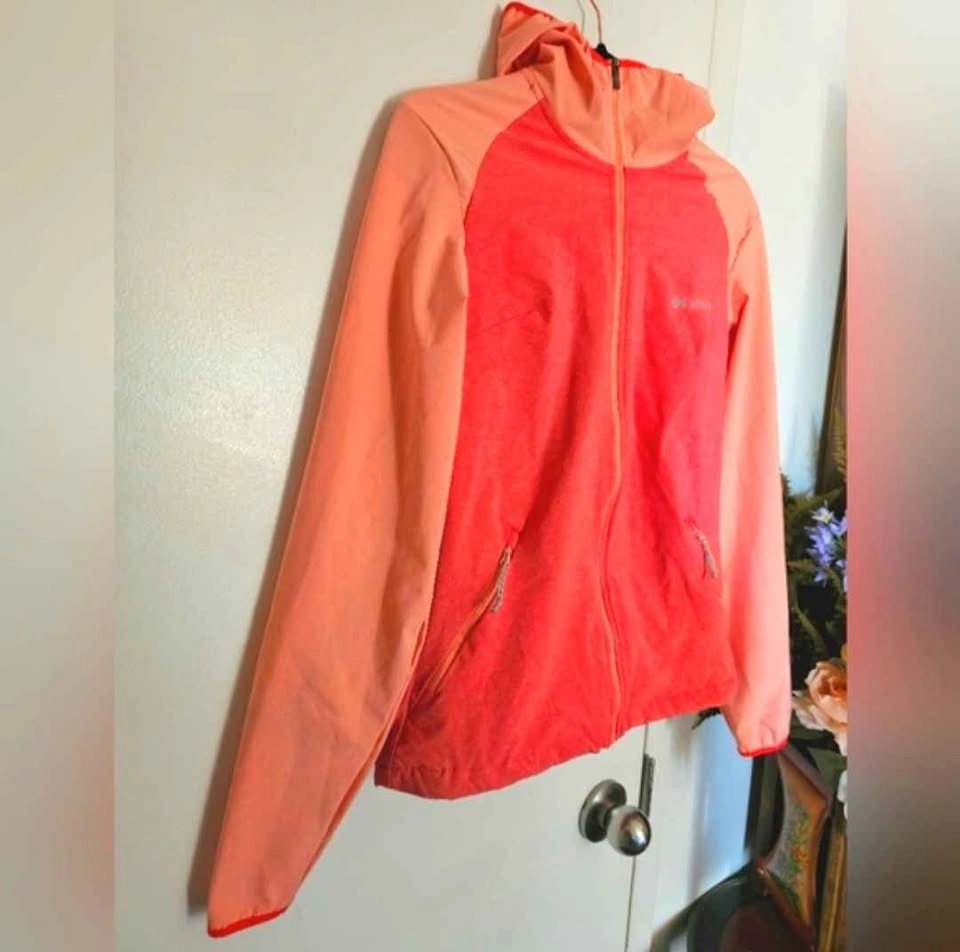 Columbia Womens XS Coral Peach Pink Windbreaker Jacket - photo 2