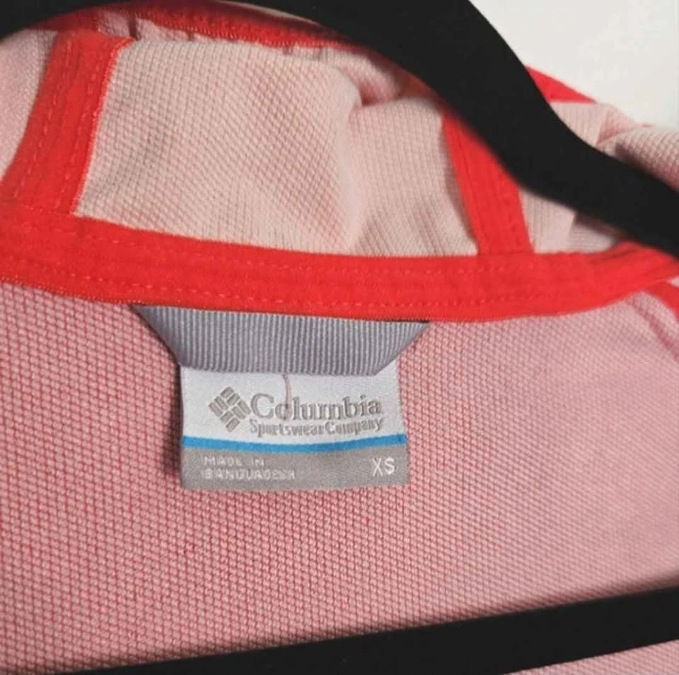 Columbia Womens XS Coral Peach Pink Windbreaker Jacket - photo 5