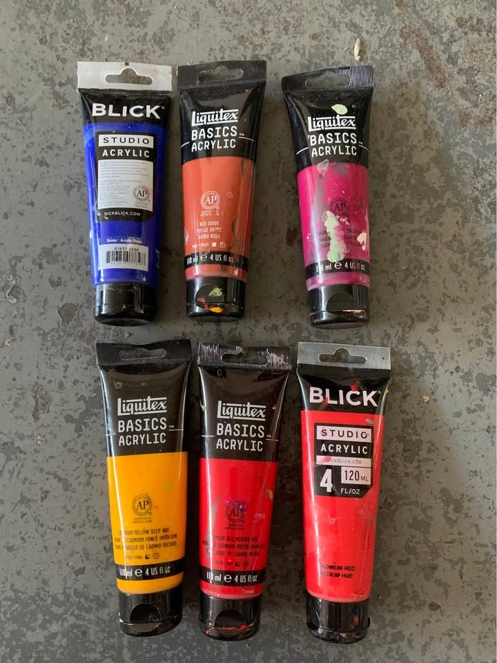 Used acrylic colors - photo 4