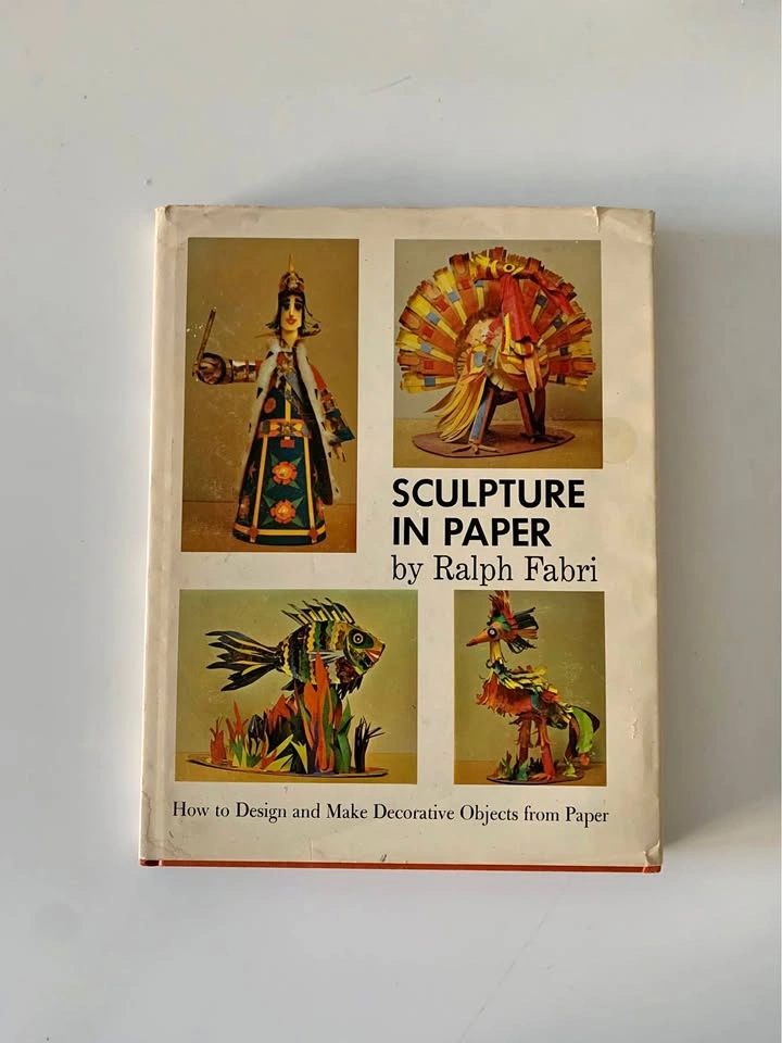 Vintage book Sculpture in paper