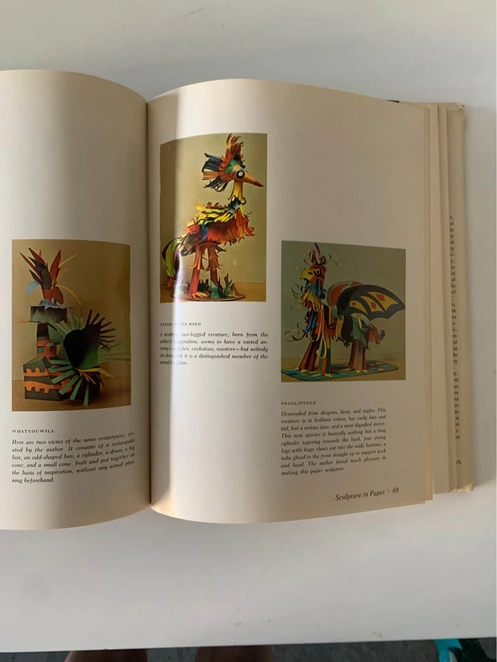 Vintage book Sculpture in paper - photo 4