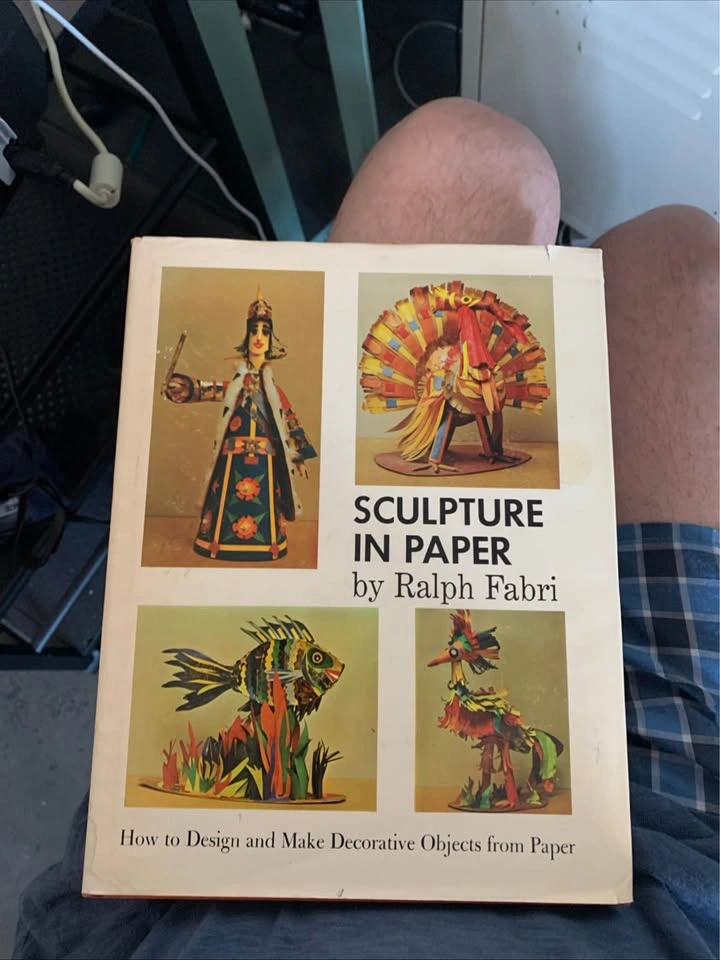 Vintage book Sculpture in paper - photo 5