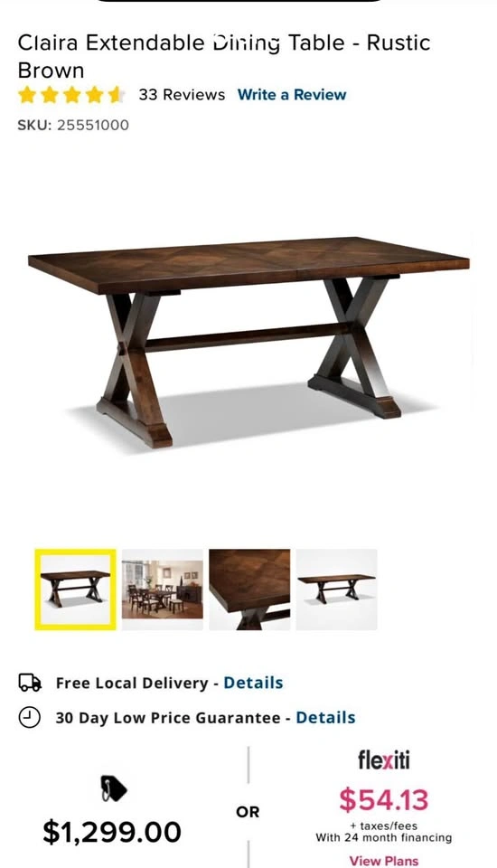 Leon Beautiful Strong Extendable Table with 4 Chairs