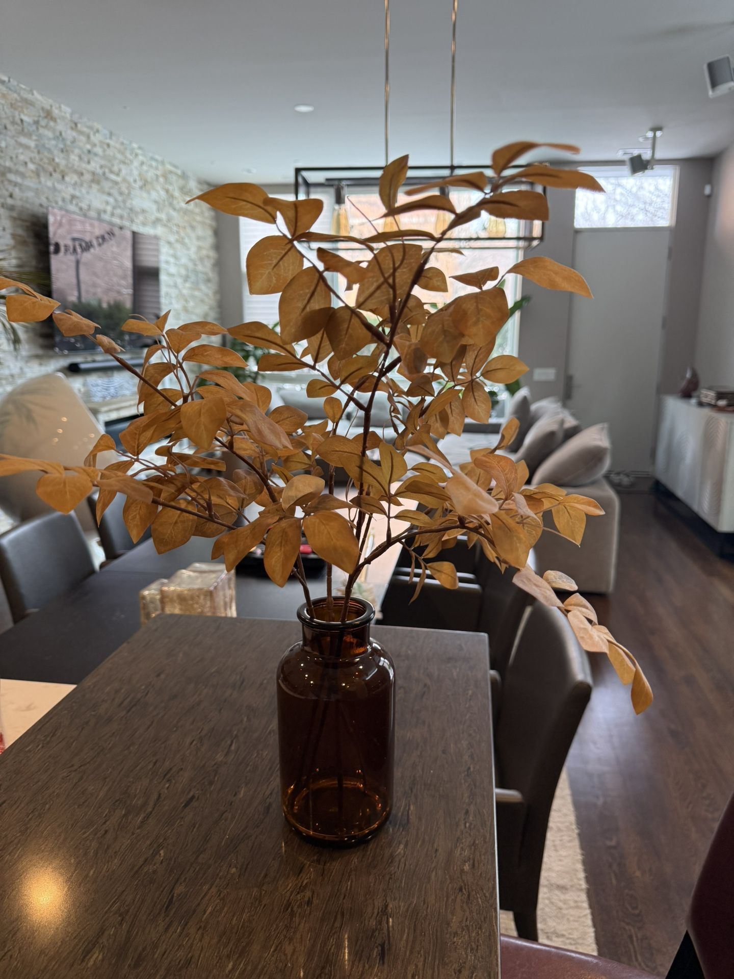 Hearth & Hand Faux Golden Ash Leaf Fall Arrangement 20"