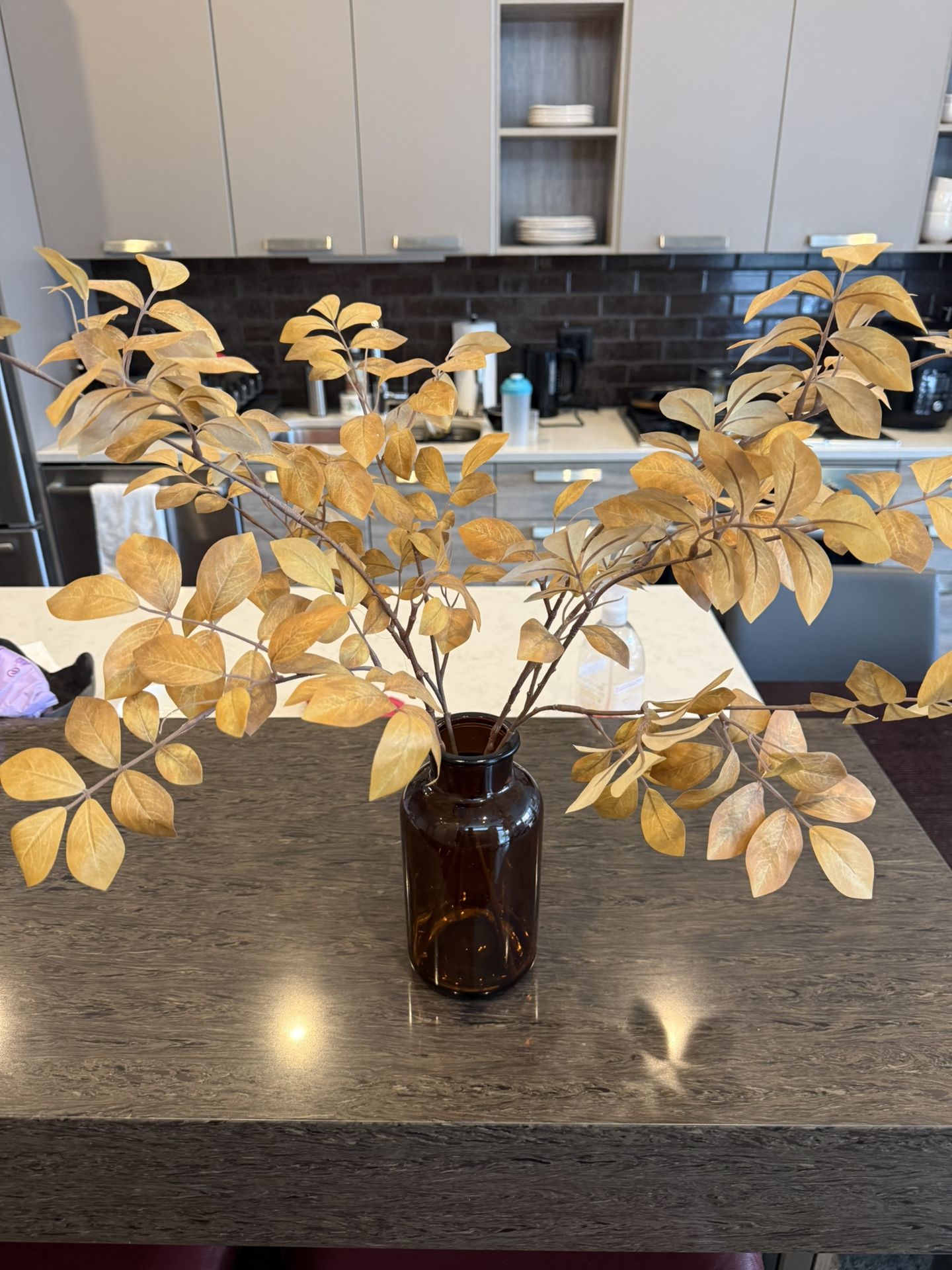 Hearth & Hand Faux Golden Ash Leaf Fall Arrangement 20" - photo 2