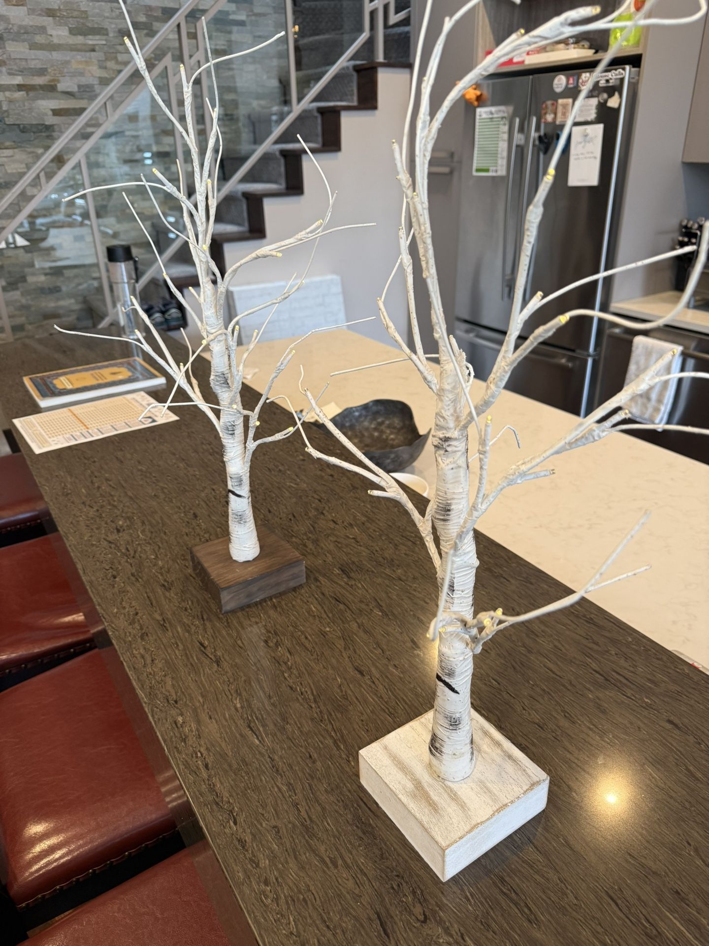 24 inch LED Lighted Birch Tree Set (2) - photo 2