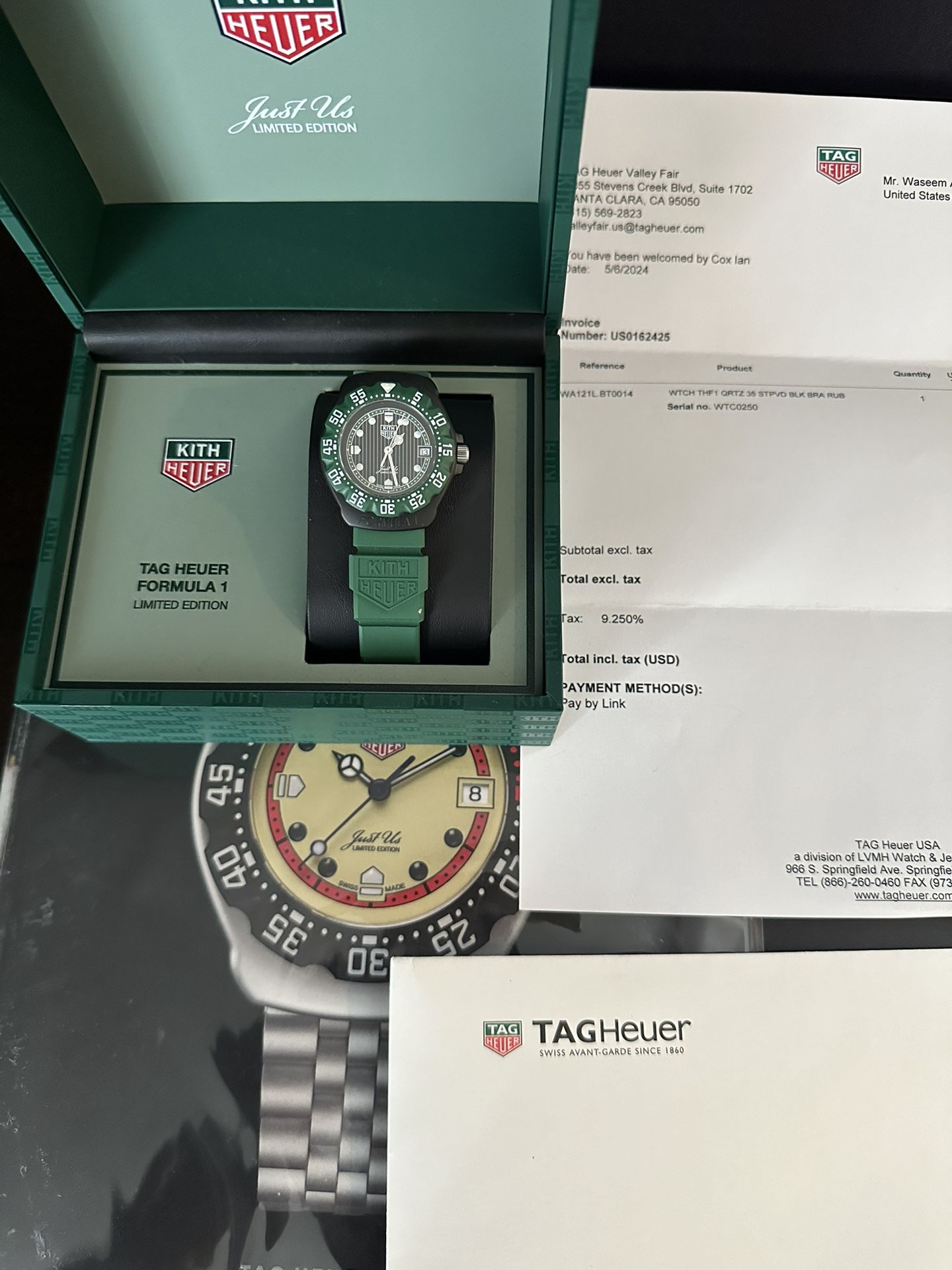 TAG Heuer X Kith Formula 1 Limited Edition Watch