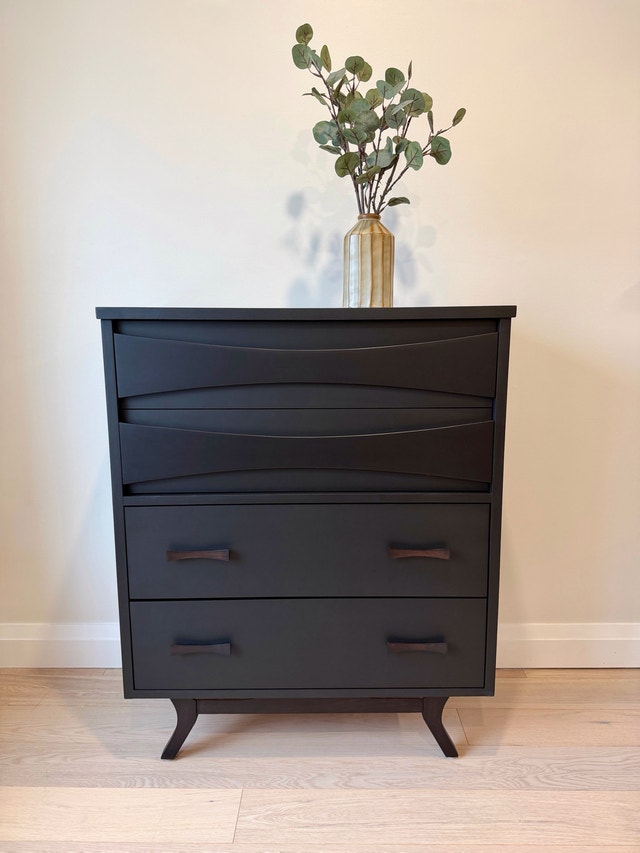 MCM Black Dresser