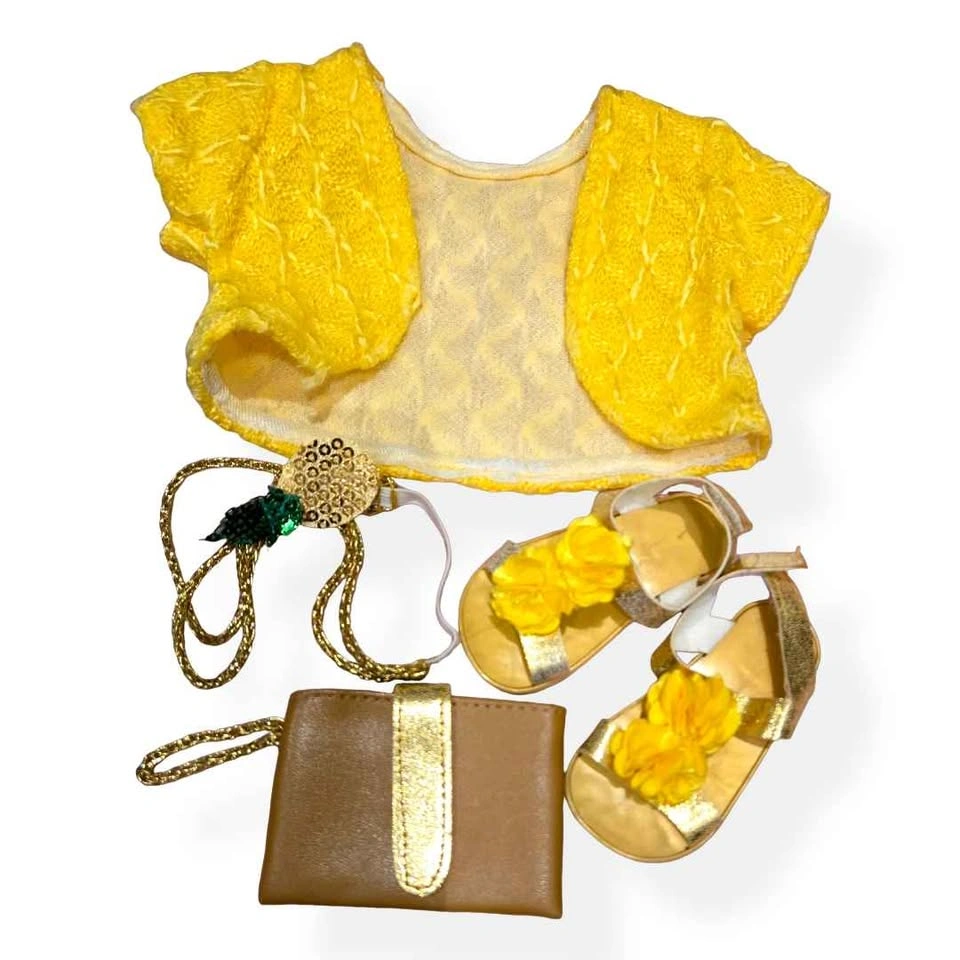 18" American Girl Doll Outfit Set: Romper, Shrug, Purse - photo 3