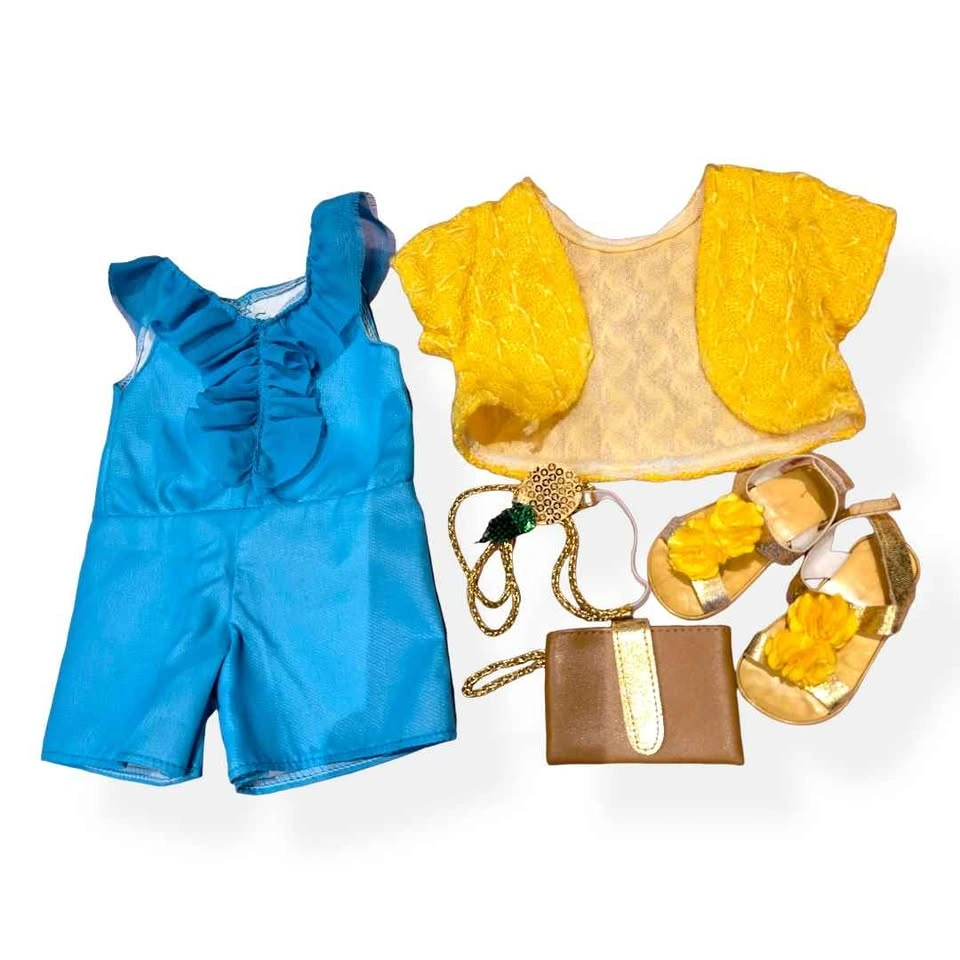 18" American Girl Doll Outfit Set: Romper, Shrug, Purse - photo 4