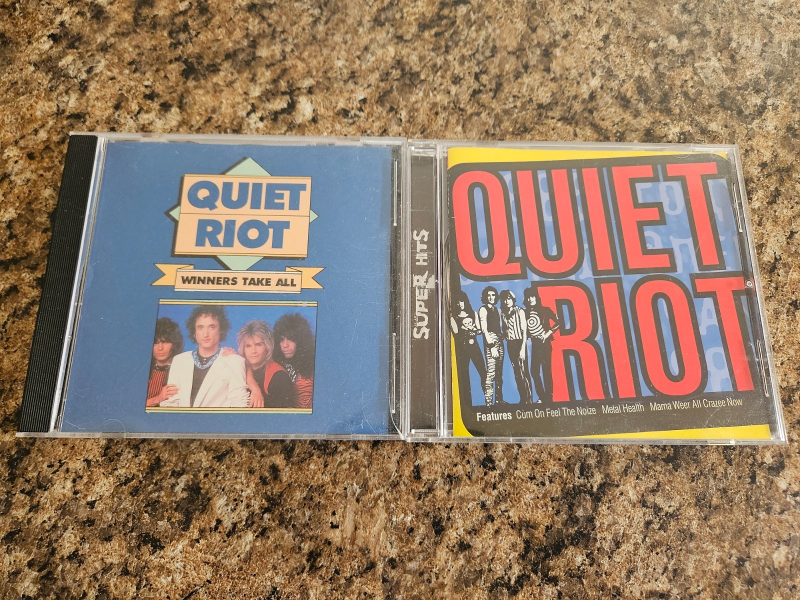 2 Quiet Riot CDs: Winners Take All (1990) & Super Hits (1999)