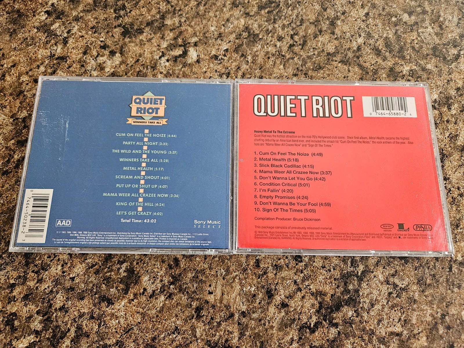 2 Quiet Riot CDs: Winners Take All (1990) & Super Hits (1999) - photo 2