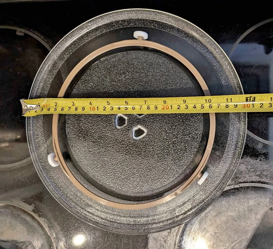 Microwave Glass Turntable Plate 12 inch with Roller Ring