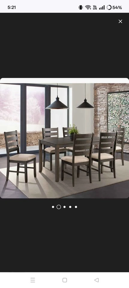 Brand New 6-Seater Solid Wood Dining Set – Wayfair - photo 2