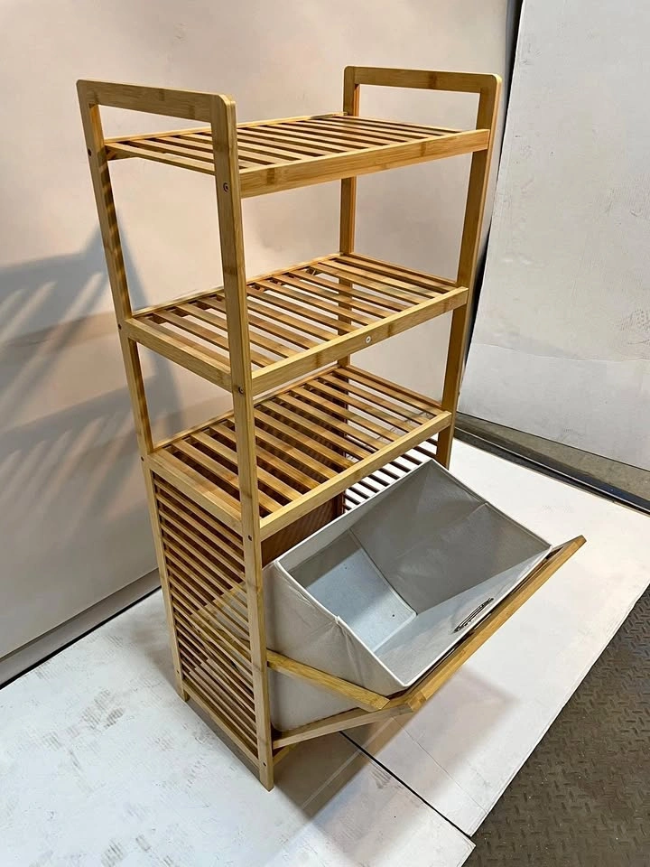 Brand New WS001 Bathroom Shelf Storage - 3/4 Tier Bamboo