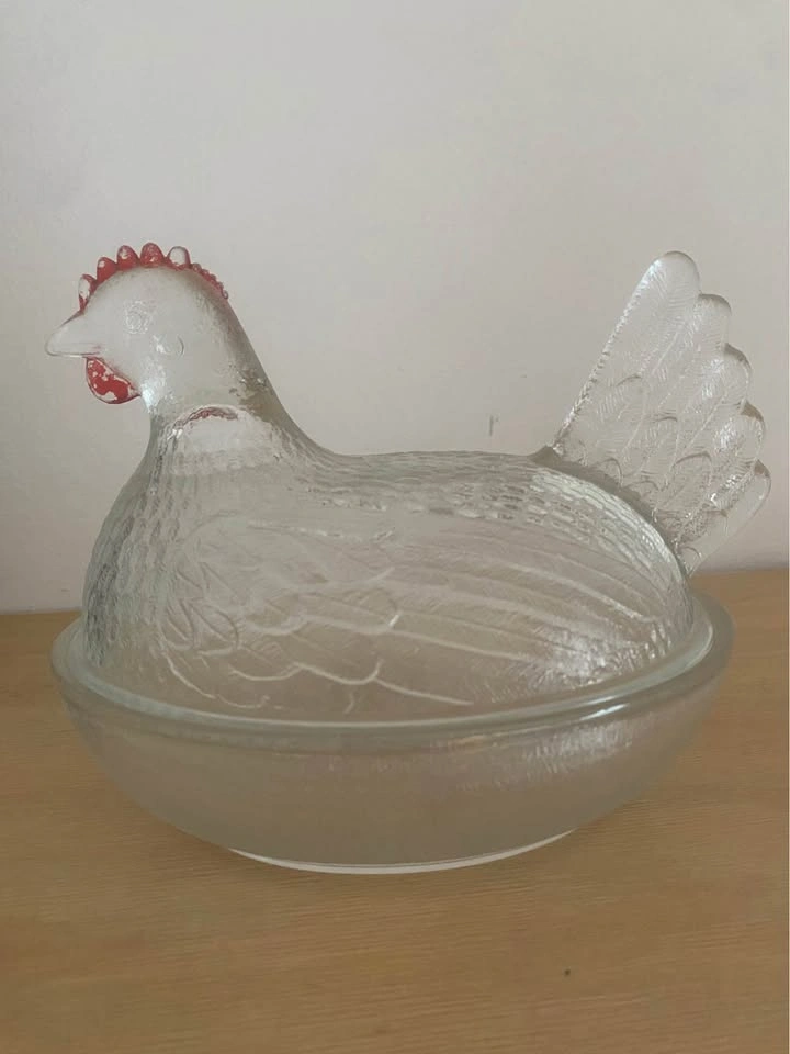 Vintage Indiana Glass Hen on a Nest - photo 5