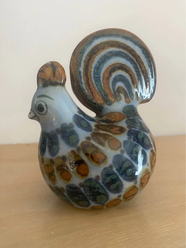 El Palomar Mexico Rooster Figurine, Tonala Pottery - photo 5