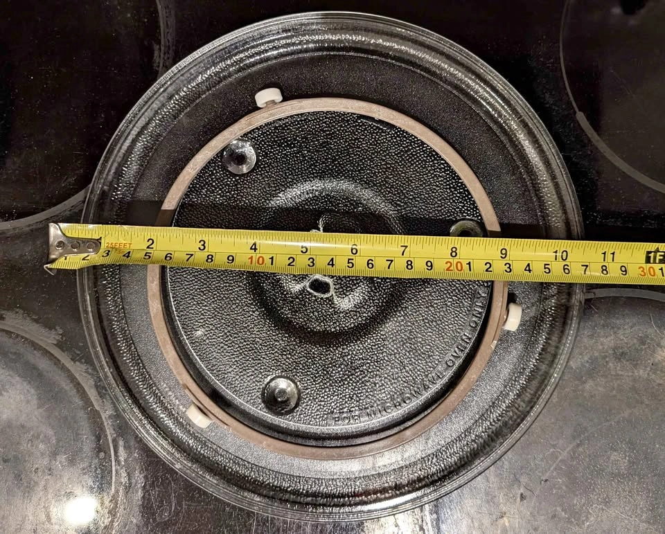 Microwave Glass Turntable Plate + Roller Ring 10.5 inch