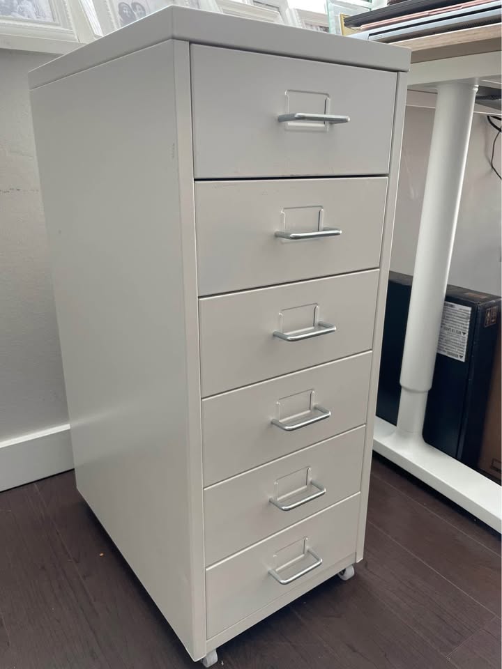 White Cabinet with 6 Drawers H 26”x D 16”x W 11”- River North - photo 3