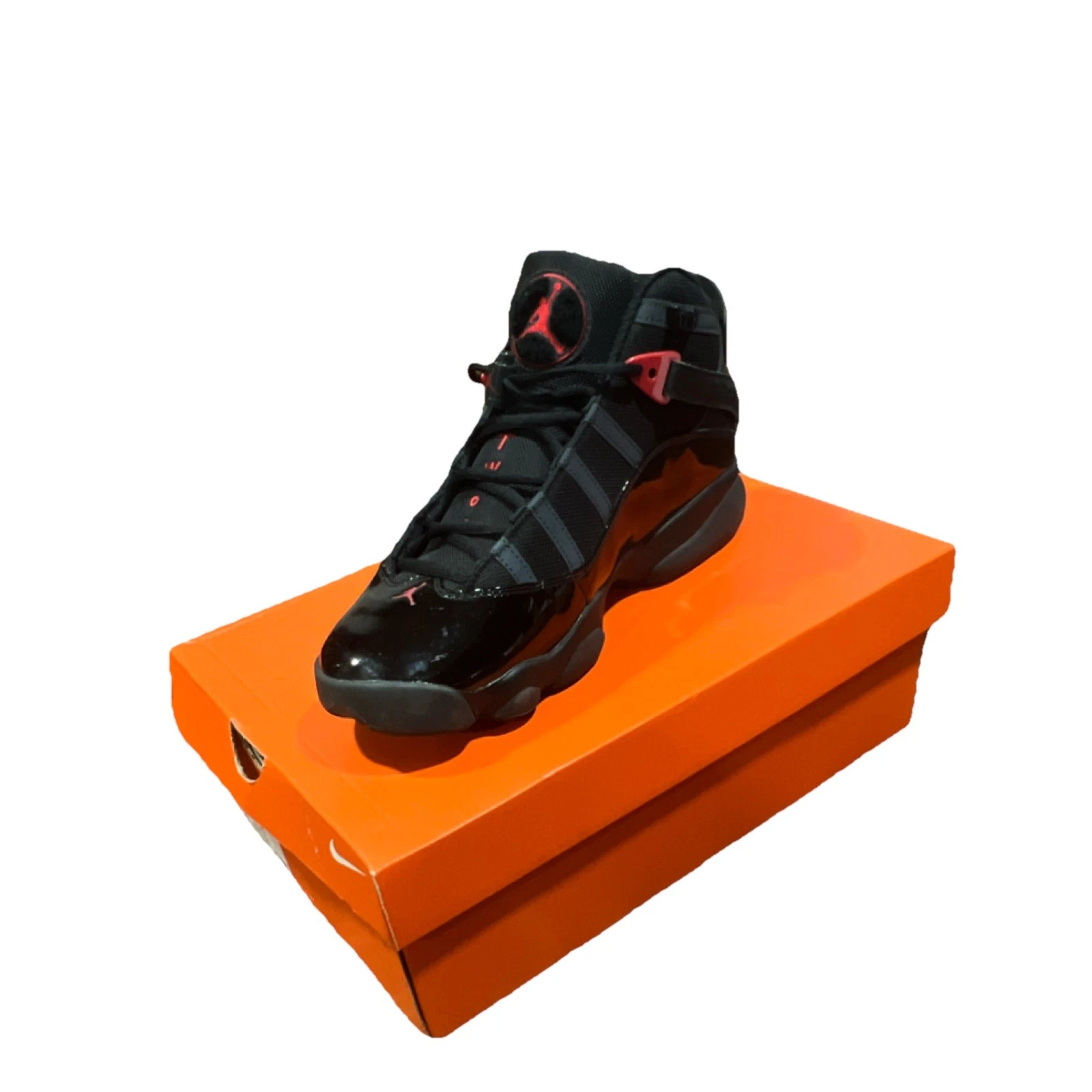 Jordan 6 Rings Anthracite Fire Red 322992-026 Men's Sneakers - photo 2