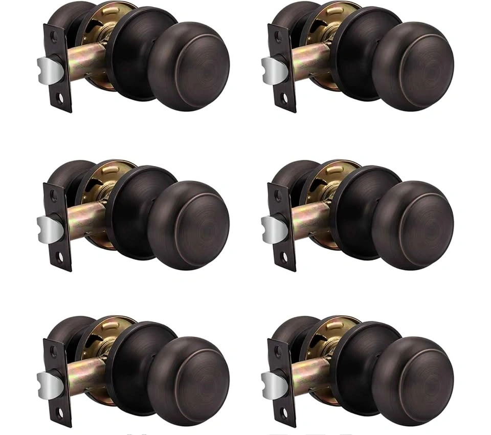 Probrico 6 Pack Oil Rubbed Bronze Door Knobs