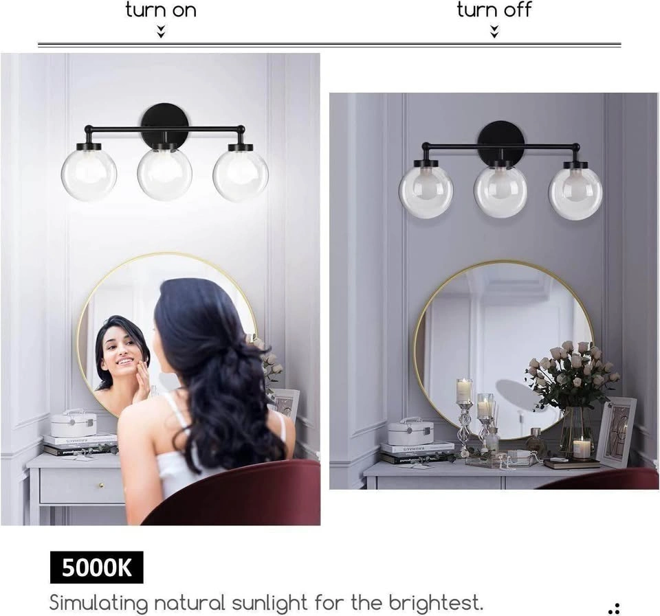 NEW OOWOLF three headed glass wall light - photo 2