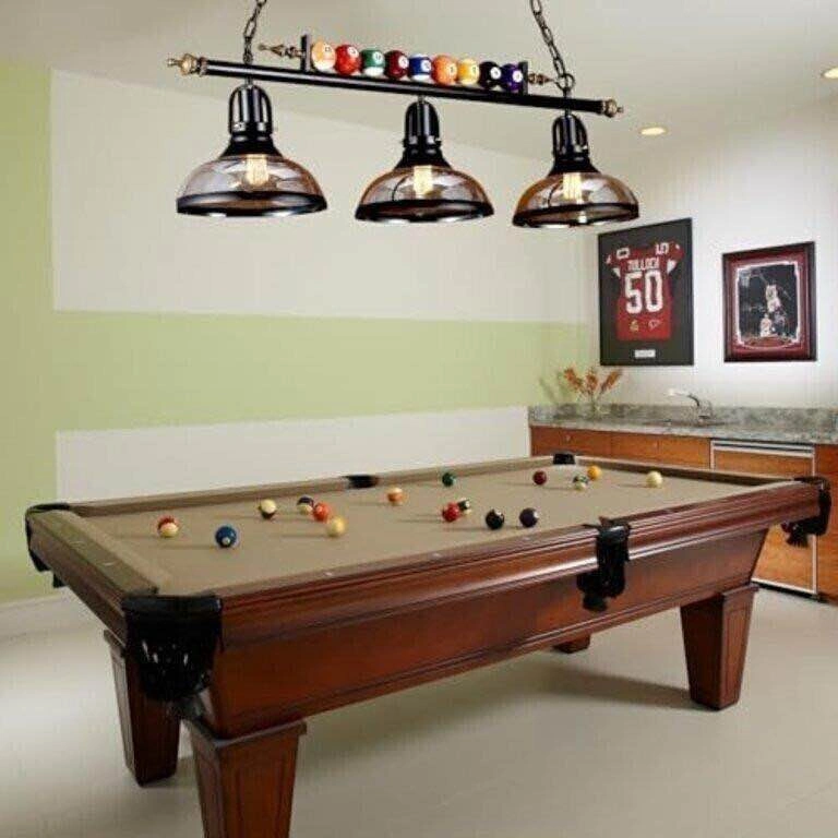 PLJHOND VINTAGE BILLIARD POOL TABLE LIGHT - photo 2