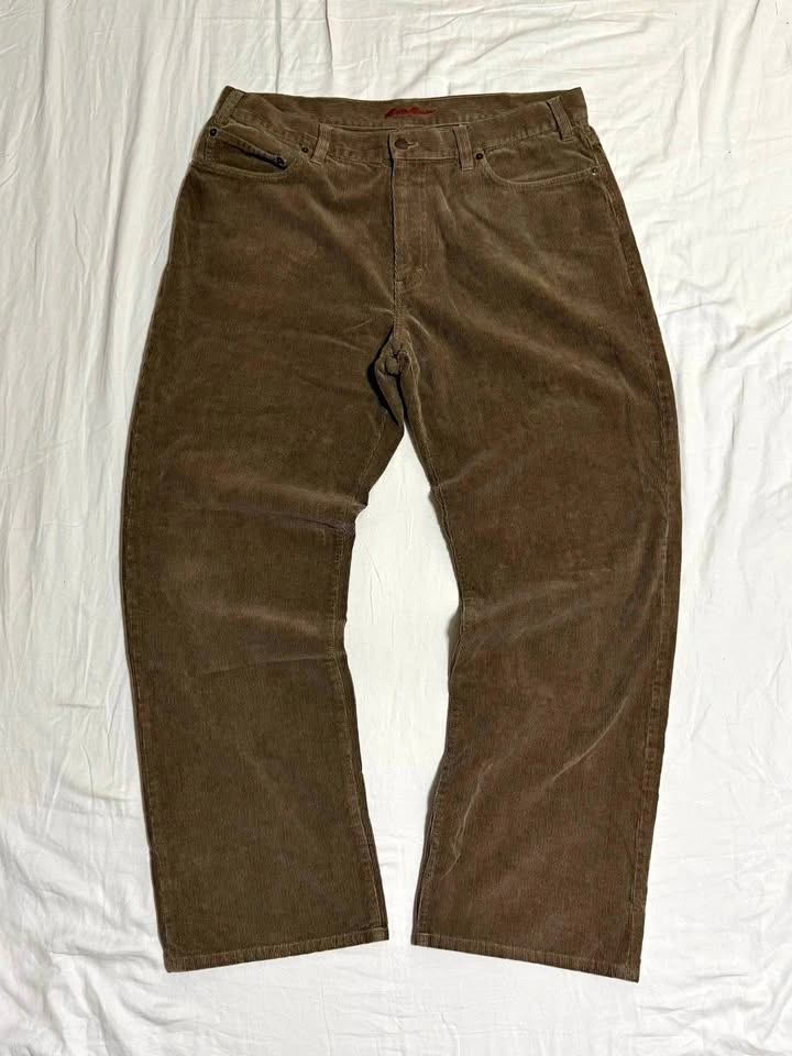 Eddie Bauer Corduroy Pants Mens 38x32 Brown