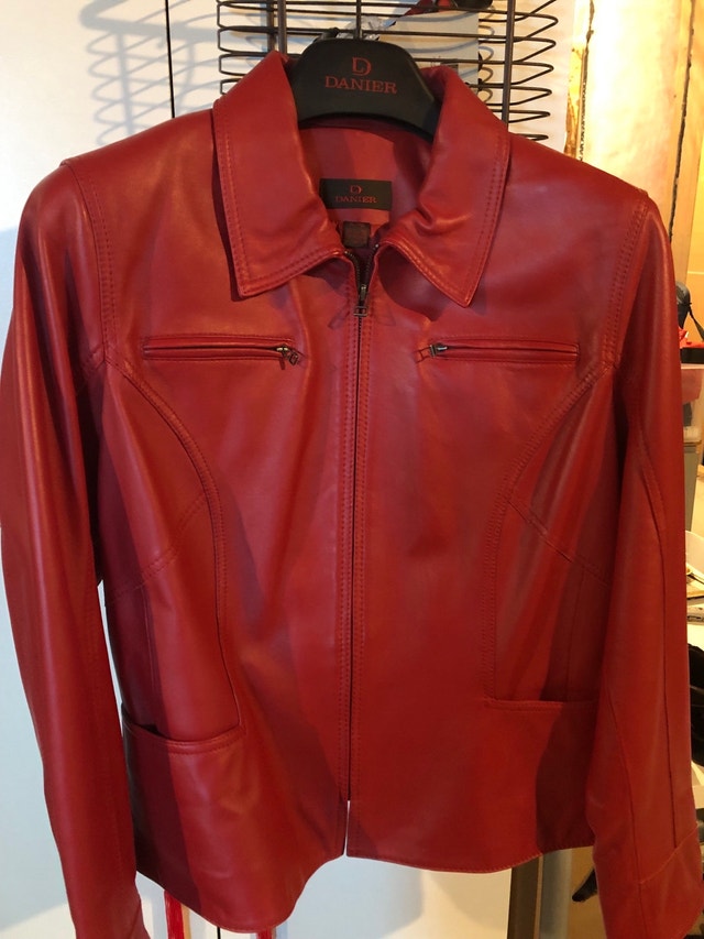 Gorgeous Womens Red Leather jacket