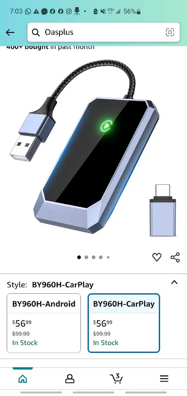 Wireless CarPlay Adapter – Brand New Sealed thumbnail