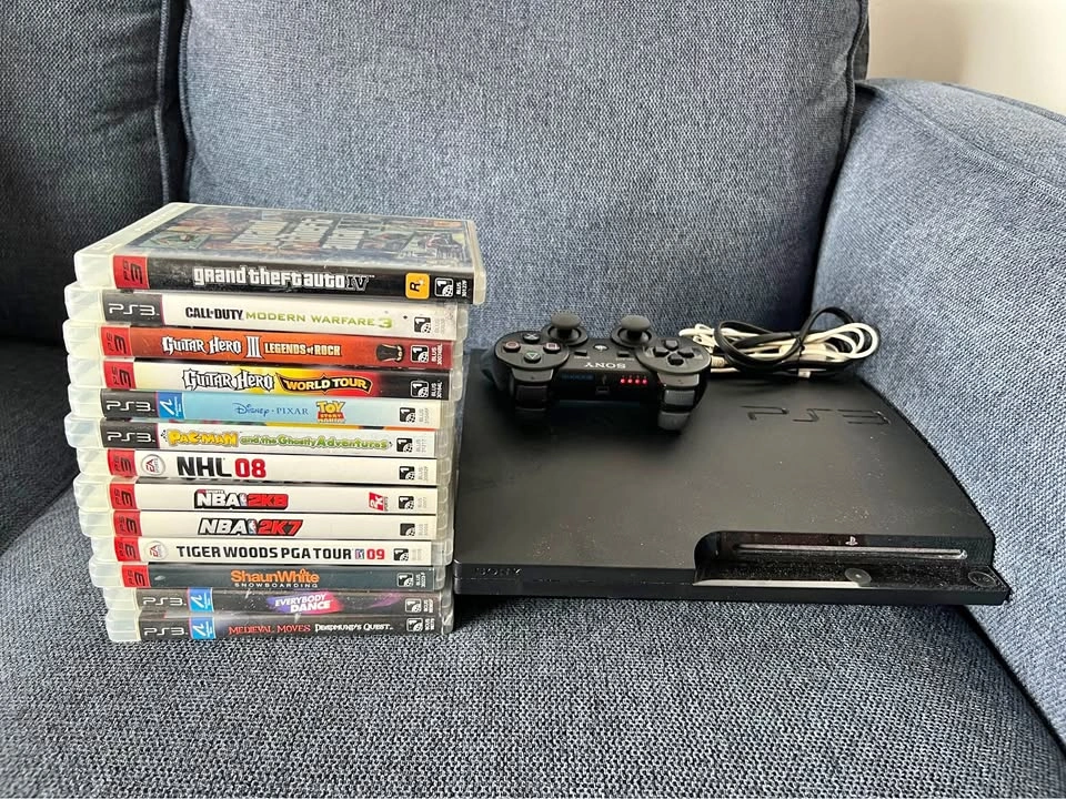 PS3 Console, Controller & Games Bundle