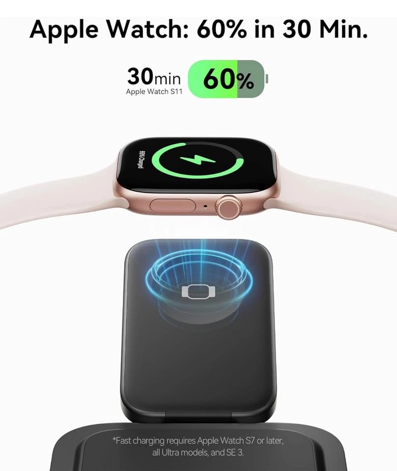 3-in-1 Charging Station for Apple Device (Pink) - photo 4