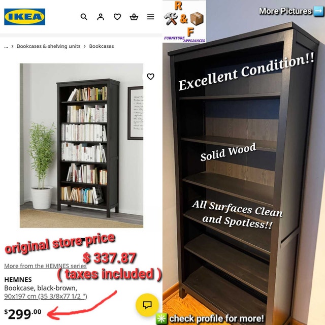 ✳️ Ikea Hemnes Bookcase Shelf (Mint Condition)