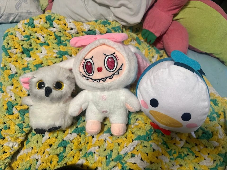 3 Stuffed Animals. :)