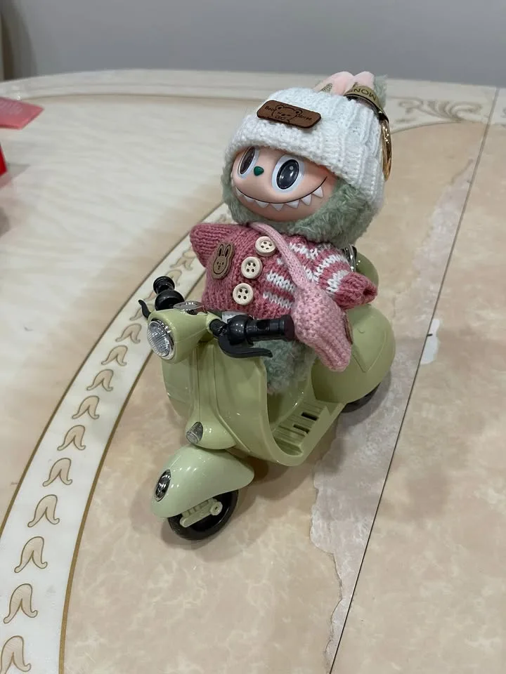 Scooter/Motorcycle for Labubu Doll with Light and Music image indicator(5)