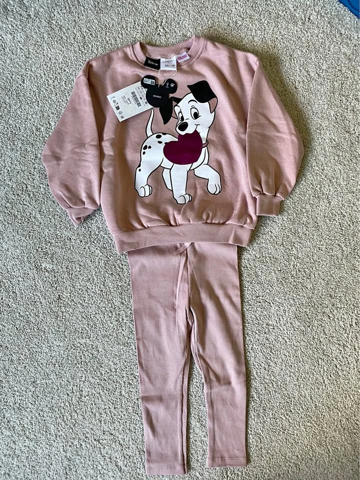 NWT Zara Disney Dalmatian Sweatshirt Set 2-3Y