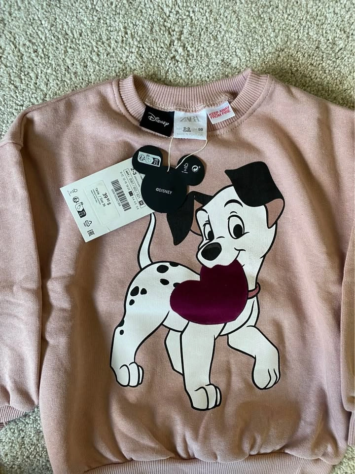 NWT Zara Disney Dalmatian Sweatshirt Set 2-3Y - photo 2