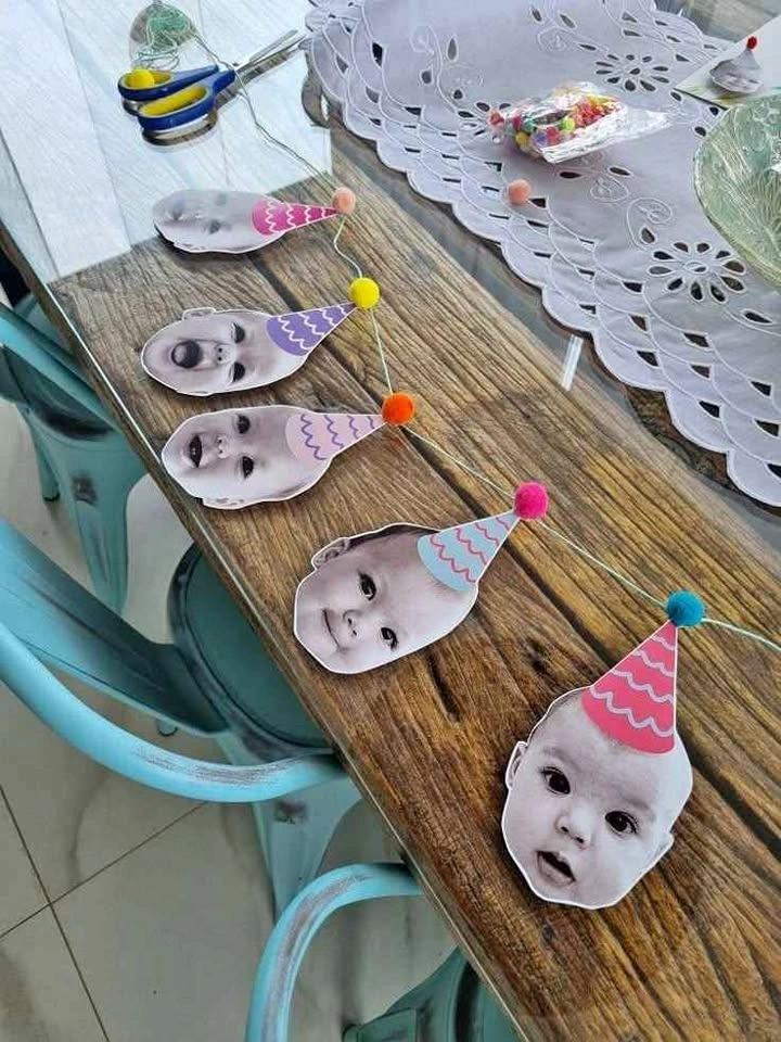 Personalized Photo Birthday Banner
