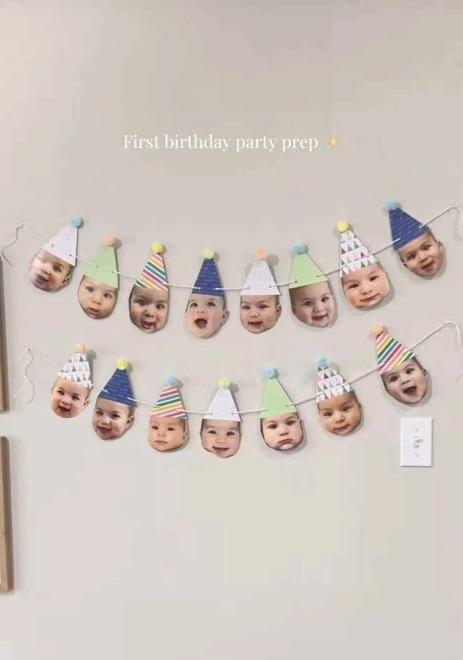 Personalized Photo Birthday Banner - photo 2