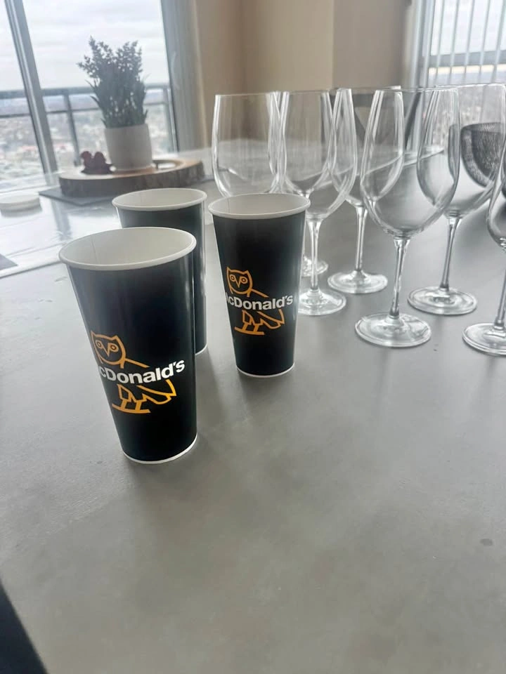 OVO McDonald's cups