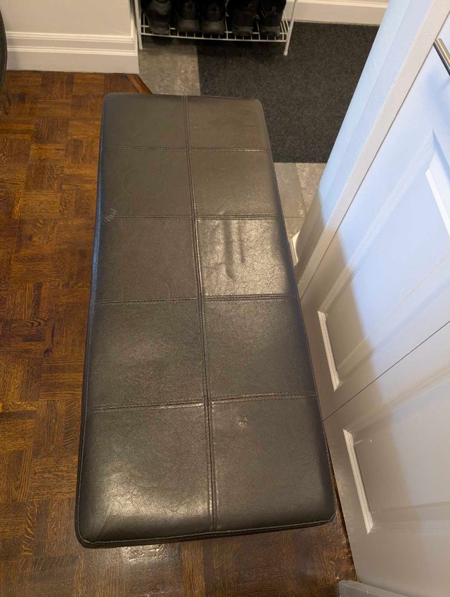 Storage Bench Espresso Faux Leather – Large Capacity - photo 5