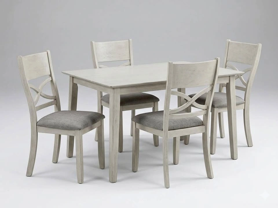 Dining Table and Chairs - Set of 5 Pieces