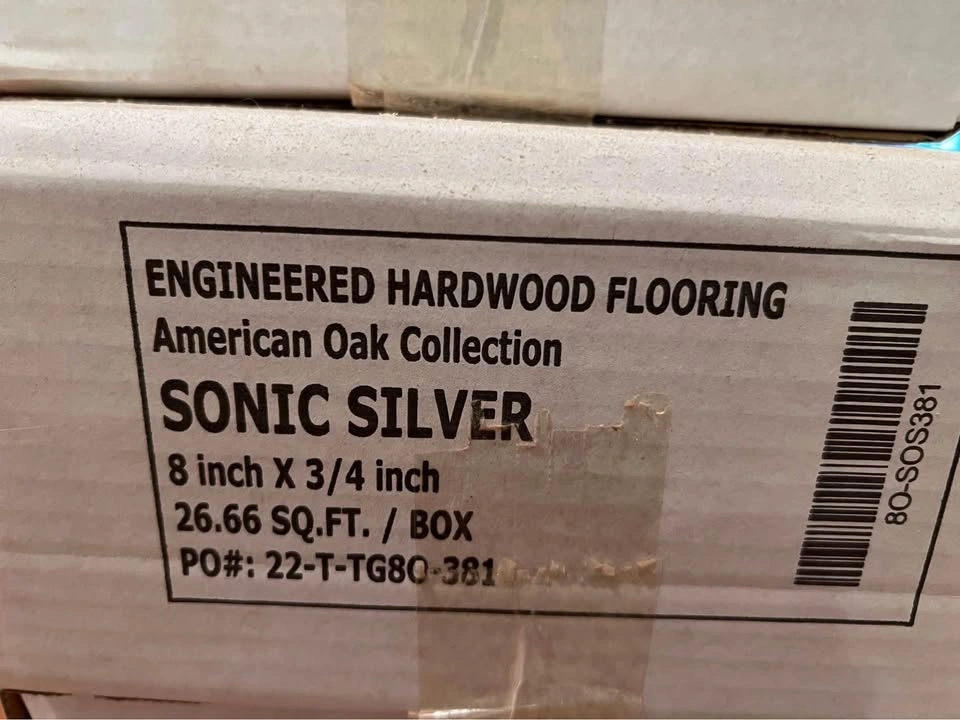 Sonic silver Engineered hardwood 8" width by 3/4" thk - photo 5